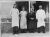 De familie Blom voor hun slagerij in Millingen 1930